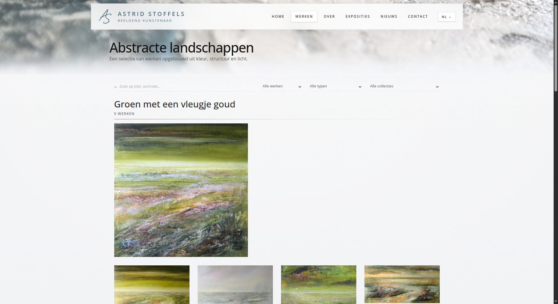 Works and collections overview on the Astrid Stoffels website